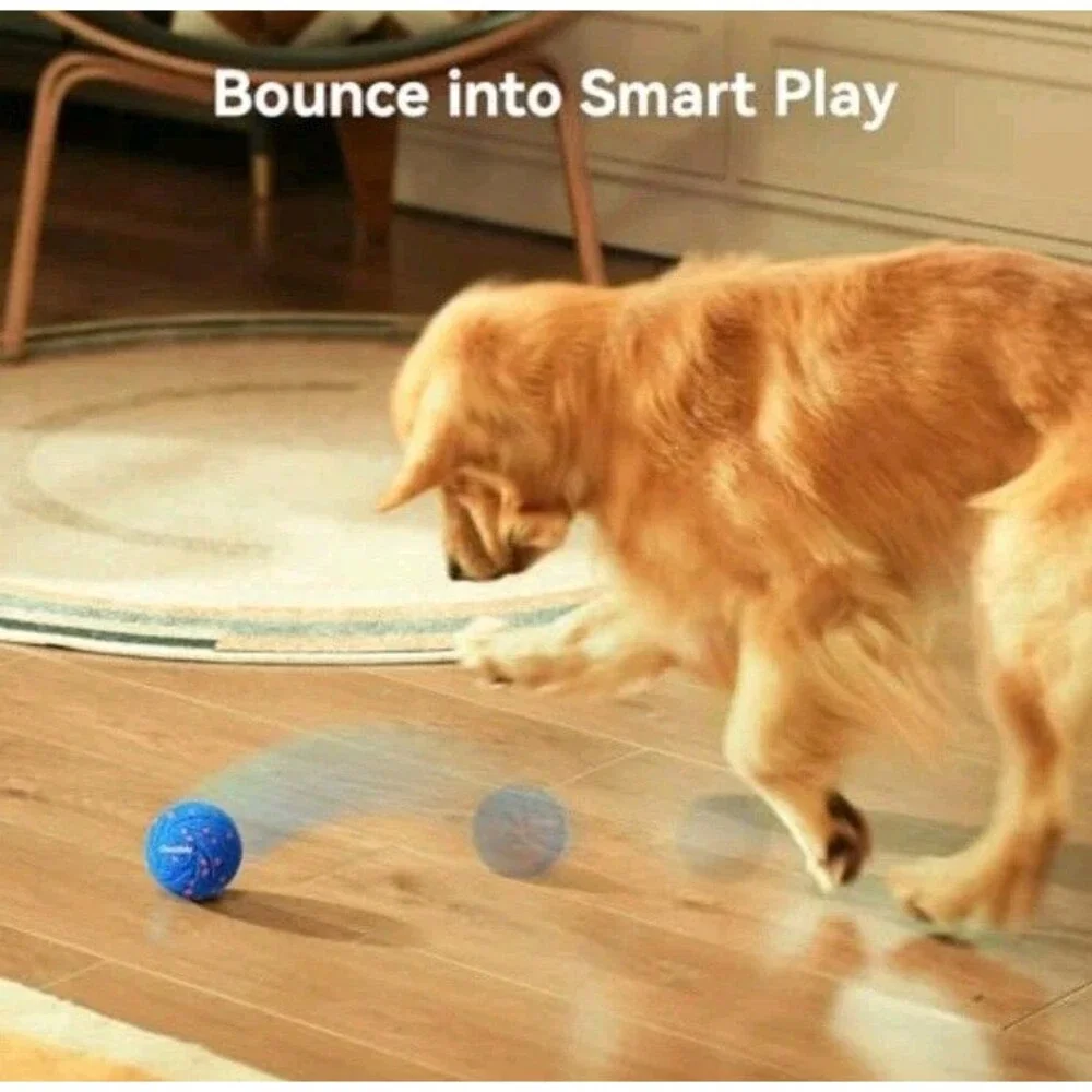New Material Cheerble Smart Interactive Dog Toy Wicked Ball AIR Blue